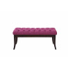 Taburete Recibidor Ramses En Tela & Madera Oscura Lila,100 cm