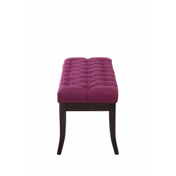 Taburete Recibidor Ramses En Tela & Madera Oscura Lila,100 cm