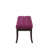 Taburete Recibidor Ramses En Tela & Madera Oscura Lila,100 cm