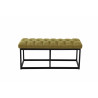 Taburete Pie de Cama Amun Tela & Negro Verde,100 cm
