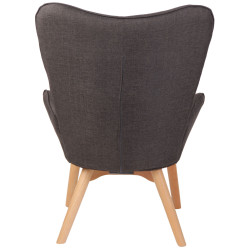 Sillón Orejero Nórdico Durham Gris oscuro