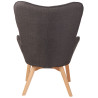 Sillón Orejero Nórdico Durham Gris oscuro