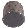 Taburete Puff Lille Gris oscuro,Tela