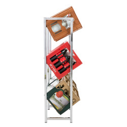Estantería para cajas Lennert XL,Cromado