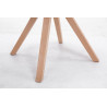 Silla visita Toulouse Square en Tela Crema,Natural (roble)