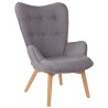 Sillón Orejero Nórdico Durham Gris