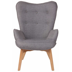 Sillón Orejero Nórdico Durham Gris