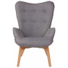 Sillón Orejero Nórdico Durham Gris