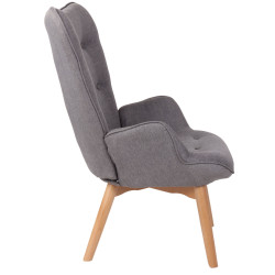 Sillón Orejero Nórdico Durham Gris