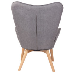 Sillón Orejero Nórdico Durham Gris