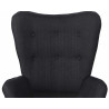 Sillón Orejero Nórdico Durham Negro