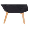 Sillón Orejero Nórdico Durham Negro