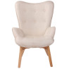 Sillón Orejero Nórdico Durham Crema