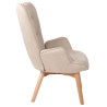 Sillón Orejero Nórdico Durham Crema