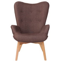 Sillón Orejero Nórdico Durham Marrón
