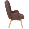 Sillón Orejero Nórdico Durham Marrón