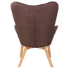 Sillón Orejero Nórdico Durham Marrón