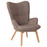 Sillón Orejero Nórdico Durham Gris topo