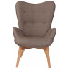 Sillón Orejero Nórdico Durham Gris topo