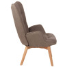 Sillón Orejero Nórdico Durham Gris topo