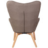 Sillón Orejero Nórdico Durham Gris topo
