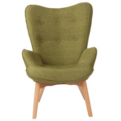 Sillón Orejero Nórdico Durham Verde
