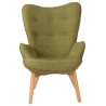 Sillón Orejero Nórdico Durham Verde
