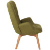 Sillón Orejero Nórdico Durham Verde