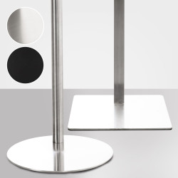Soporte De Pie Para TV De Plasma De 32 - 65" Redonda,Acero inoxidable