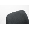 Silla visita Toulouse Rund en Tela Gris oscuro,Natural (roble)
