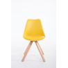Silla visita Toulouse Square Amarillo,Natural (roble)