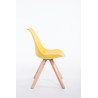 Silla visita Toulouse Square Amarillo,Natural (roble)
