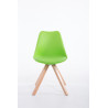 Silla visita Toulouse Square Verde,Natural (roble)