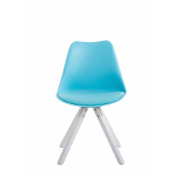 Silla visita Toulouse Square Azul,Blanco (roble)