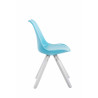 Silla visita Toulouse Square Azul,Blanco (roble)