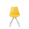 Silla visita Toulouse Square Amarillo,Blanco (roble)