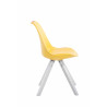 Silla visita Toulouse Square Amarillo,Blanco (roble)