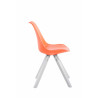 Silla visita Toulouse Square Naranja,Blanco (roble)