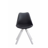 Silla visita Toulouse Square Negro,Blanco (roble)
