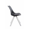 Silla visita Toulouse Square Negro,Blanco (roble)