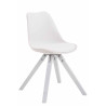 Silla visita Toulouse Square Blanco,Blanco (roble)