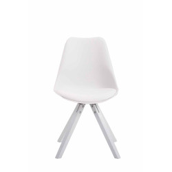 Silla visita Toulouse Square Blanco,Blanco (roble)