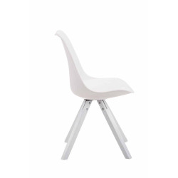 Silla visita Toulouse Square Blanco,Blanco (roble)