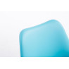 Silla visita Toulouse Rund Azul,Natural (roble)