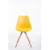 Silla visita Toulouse Rund Amarillo,Natural (roble)