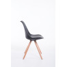 Silla visita Toulouse Rund Negro,Natural (roble)