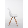 Silla visita Toulouse Rund Blanco,Natural (roble)