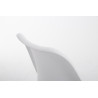 Silla visita Toulouse Rund Blanco,Natural (roble)