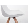 Silla visita Toulouse Rund Blanco,Natural (roble)