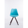 Silla visita Toulouse Rund Azul,Cappuccino (roble)